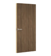 Natural Carini Walnut Egger laminate door, angled view showing edge lippings 