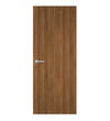 Natural Dijon Walnut Egger laminate door with pronounced dark grain lines, front view