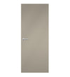 Pebble Grey Egger laminate door in a warm taupe-grey color, front view