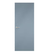 Denim Blue Egger laminate door in a muted grey-blue finish, front view