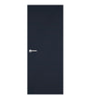 Indigo Blue Egger laminate door in a deep, almost-black blue color, front door