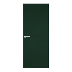 Fir Green Egger laminate door, in a deep, dark green, front view
