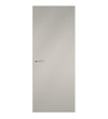 Light Grey Egger laminate door in universal neutral grey tone, front view