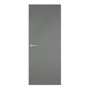 Dust Grey Egger laminate door in cool grey color, front view 