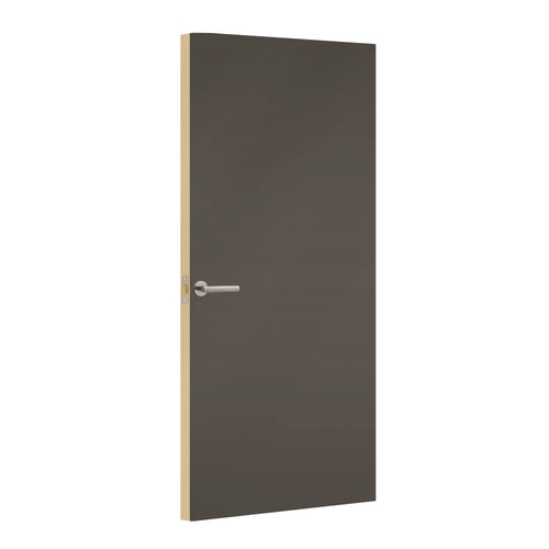 Lava Grey Egger laminate door, angled view showing edge lippings 