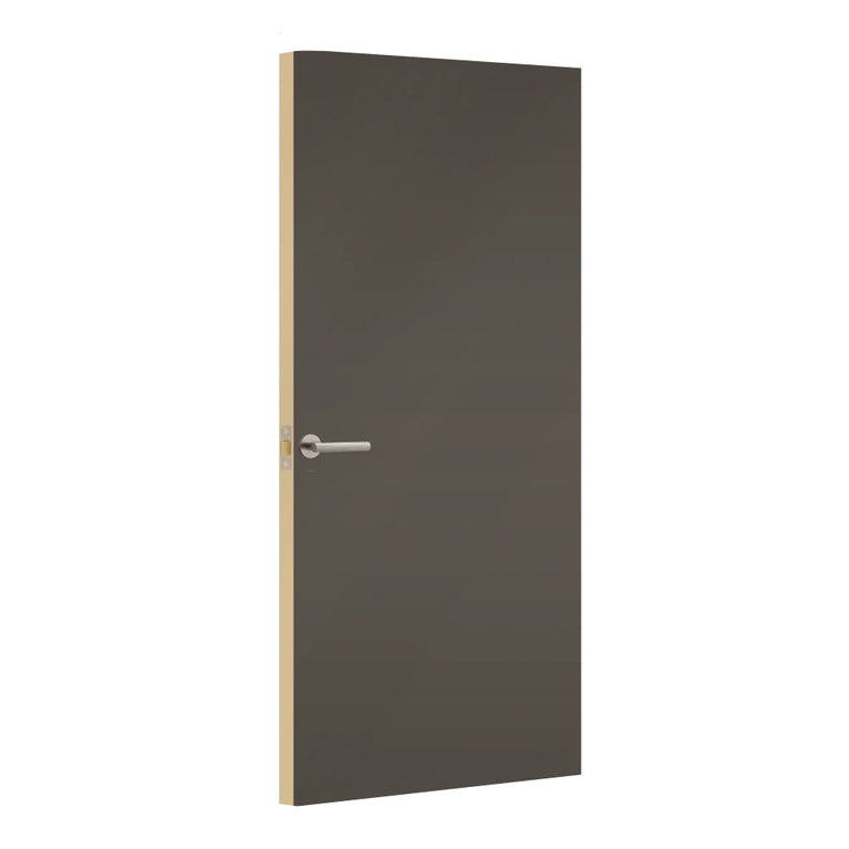 Lava Grey Egger laminate door, angled view showing edge lippings 