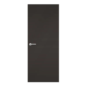 Graphite Grey Egger laminate door in one shade lighter than black color, front view  