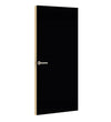 Black Egger laminate door, angled view showing edge lippings 