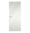 Premium White Egger laminate door with an effect of an opaque white lacquered, front view 