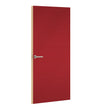 Beaujolais Formica laminate door, angled view with light edge lippings