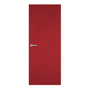 Beaujolais Formica laminate door in deep wine color, front view