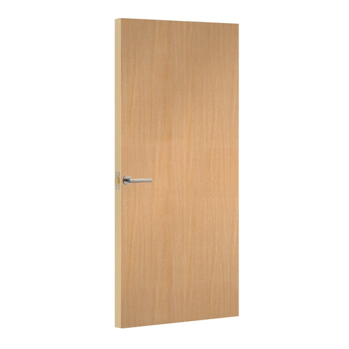 Finn Beech Formica laminate door, angled view with light edge lippings