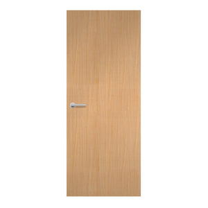 Finn Beech Formica laminate door in light beech woodgrain finish, front view