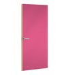 Juicy Pink Formica laminate door, angled view with light edge lippings
