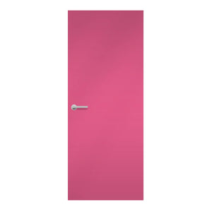 Juicy Pink Formica laminate door in energetic pink color, front view