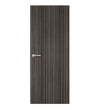 Ebony Ribbonwood Formica laminate door in bold dark woodgrain pattern, front view