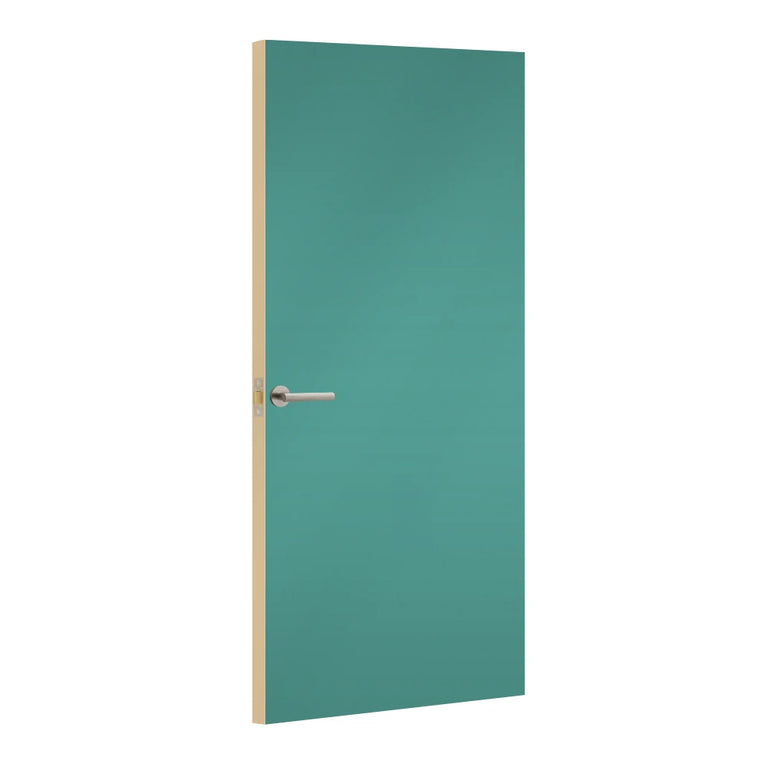 Capri Formica laminate door, angled view with light edge lippings