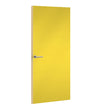 Chrome Yellow Formica laminate door, angled view with light edge lippings
