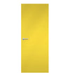 Chrome Yellow Formica laminate door in vivid and energetic yellow finish, front view