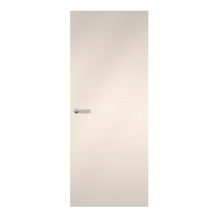 Magnolia Formica laminate door in classic off-white tone, front view