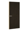 Noir Cedar Formica laminate door, angled view with light edge lippings