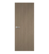 Mocha Cedar Formica laminate door in warm, dark-brown wood, front view