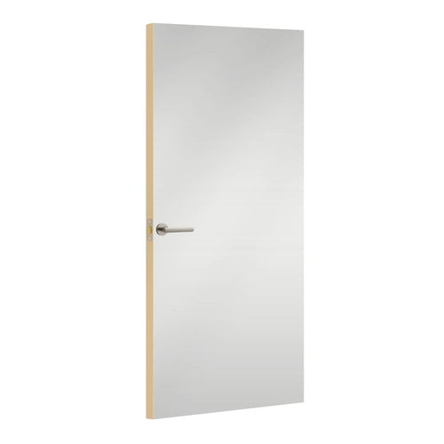Baikal Formica laminate door, angled view with light edge lippings
