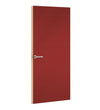 Paprika Formica laminate door, angled view with light edge lippings