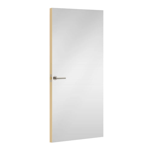 Malibu Formica laminate door, angled view with light edge lippings
