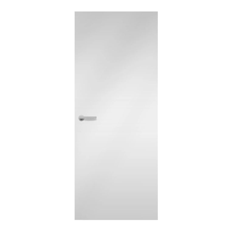Malibu Formica laminate door in bright sky-blue shade, front view