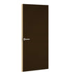 Dark Chocolate Formica laminate door, angled view with light edge lippings