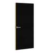 Diamond Black Formica laminate door, angled view with light edge lippings