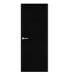 Diamond Black Formica laminate door in deep, solid-black finish, front view