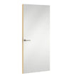 Polar White Formica laminate door, angled view with light edge lippings