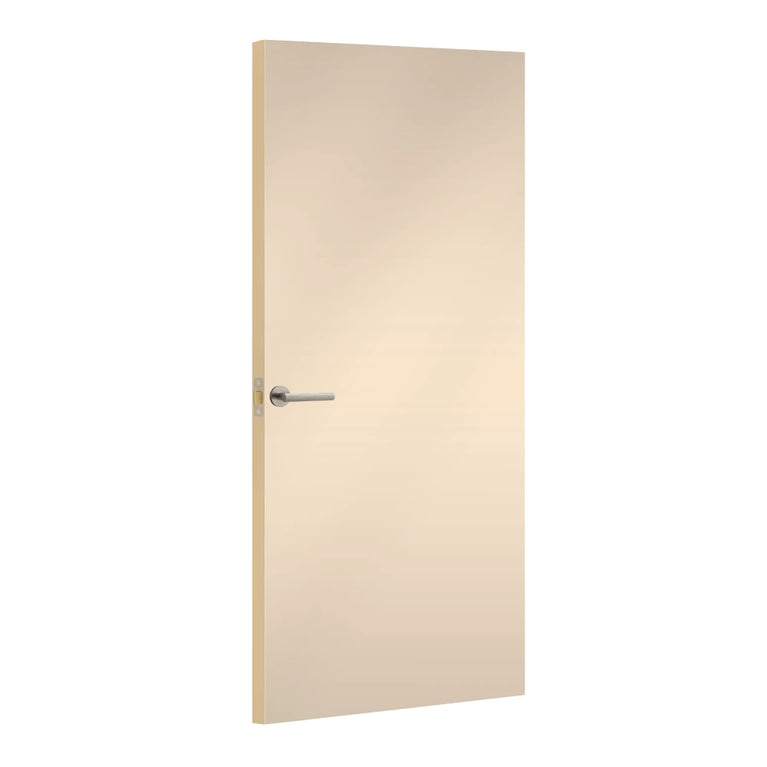 Seringa Formica laminate door, angled view with light edge lippings