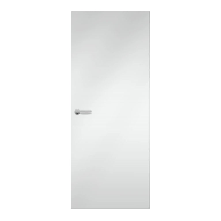 Blanc Polaire Formica laminate door in brilliant white finish, front view