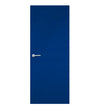 Ultramarine Formica laminate door in rich, bold blue finish, front view