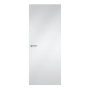 Super White Formica laminate door in ultra-bright finish, front view