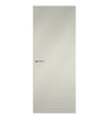 Silver Formica laminate door in sleek, metallic-inspired finish, front view