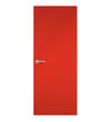 Blaze Red Formica laminate door in striking red color, front view