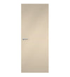 Sandstone Formica laminate door in warm, natural beige color, front view