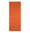 Clementine Formica laminate door in lively orange shade, front view
