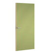 Pale Olive Formica laminate door, angled view with light edge lippings
