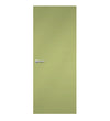 Pale Olive Formica laminate door in gentle green-beige shade, front view