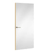 Crystal White Formica laminate door, angled view with light edge lippings