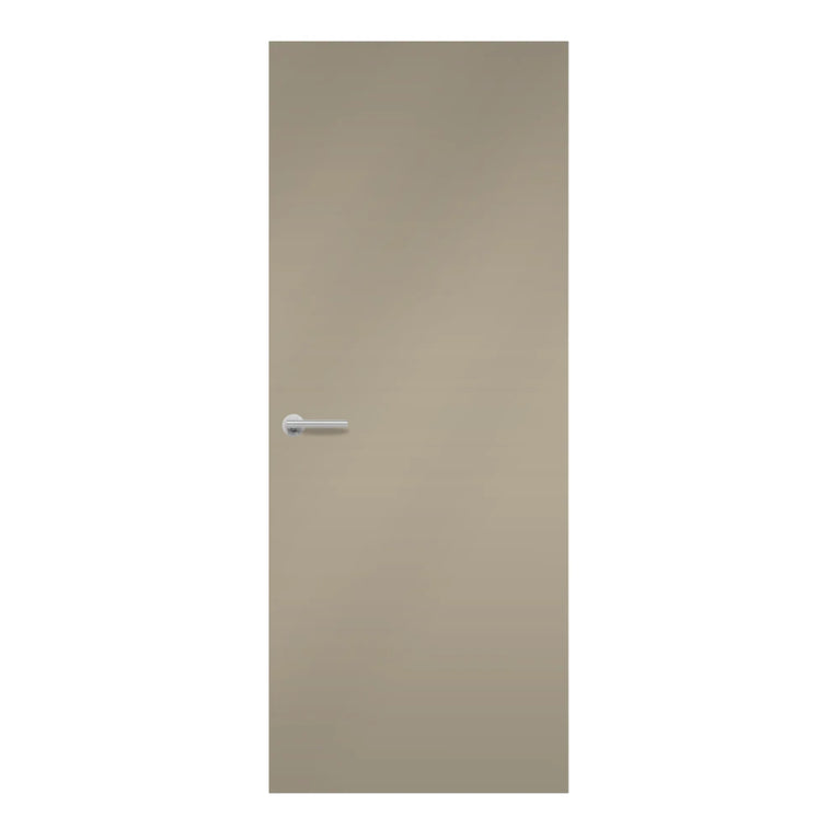 Otter Formica laminate door in warm, earthy brown shade, front view
