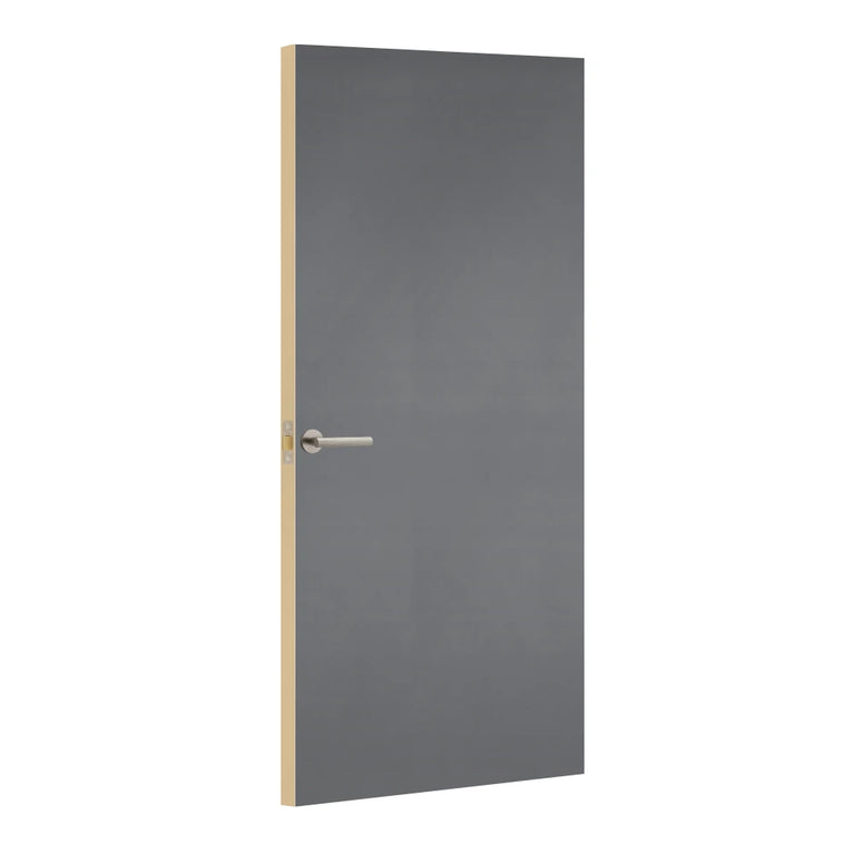 Krypton Formica laminate door, angled view with light edge lippings