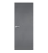 Krypton Formica laminate door in futuristic grey tone, front view