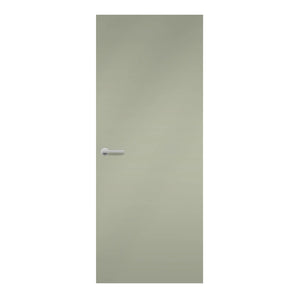 Seed Formica laminate door in nature-inspired warm brown, front view