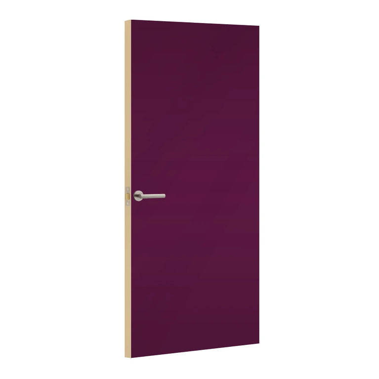 Viola Formica laminate door, angled view with light edge lippings